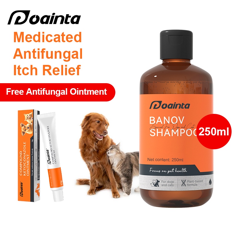PUAINTA Antifungal Medicated Shampoo for Dog And Cat Skin Disease Anti