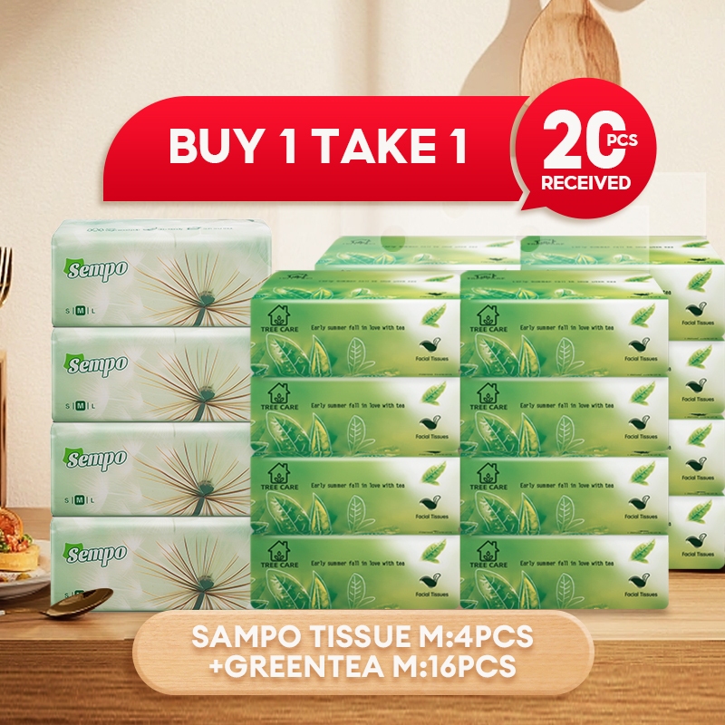【buy 1 take 1】10/20 packing Tissue Facial Tissue order Tissue 4-Ply ...