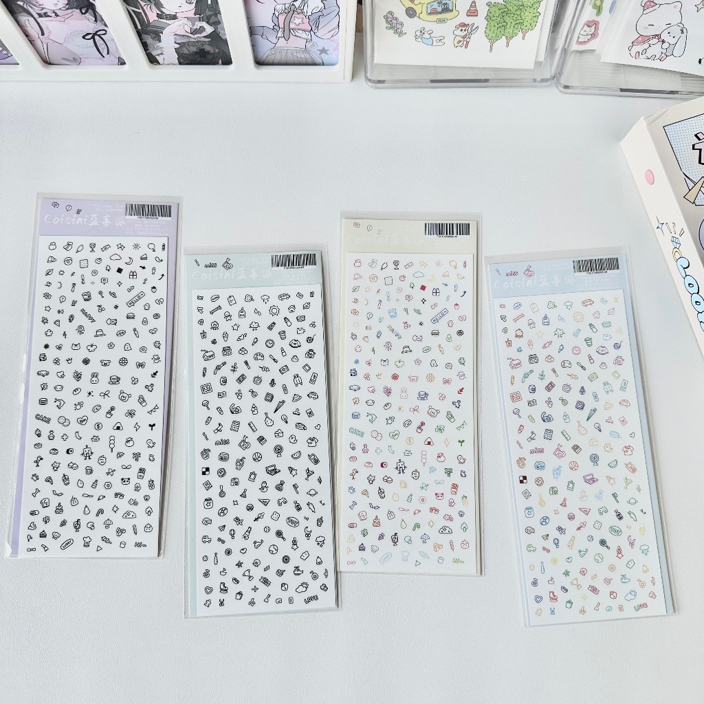 Cute Cartoon Little Pattern Deco Stickers Hand Account Star Card Photo ...