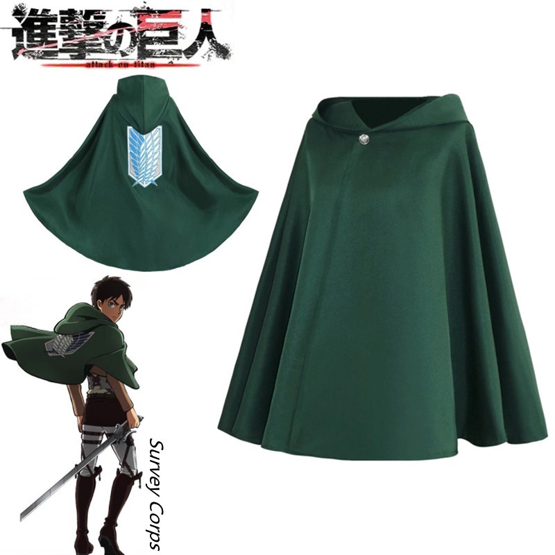 ATTACK ON TITAN Replica MANTELLO Costume Cosplay Licenza - Foto 8