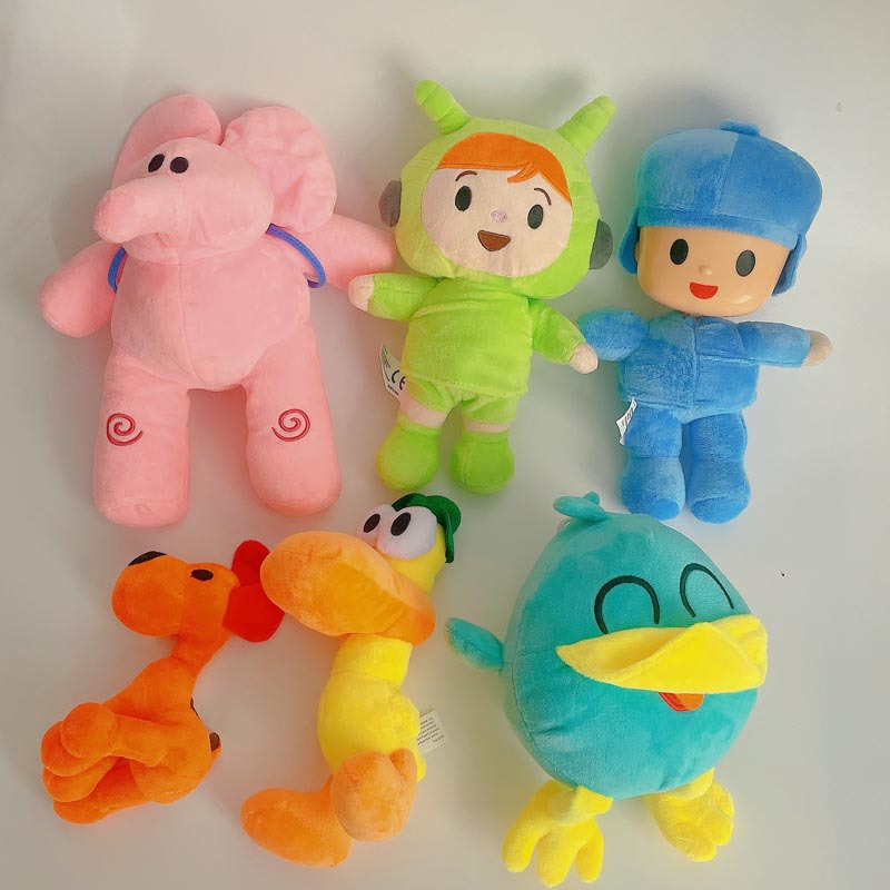 6 Style Anime Pocoyo Doll Toy Cartoon Cute Elly Pato Loula Sleepy Bird ...