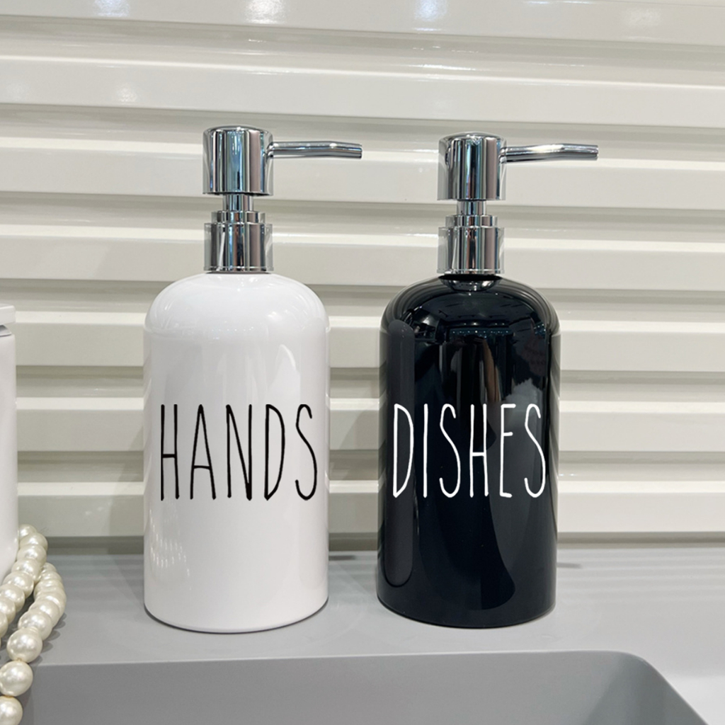 500ml Large Capacity Liquid soap dispenser Shampoo Shower Gel dispenser  Bottle Home Wash Set Bottle Bathroom Accessories Hand soap dispenser dish  soap