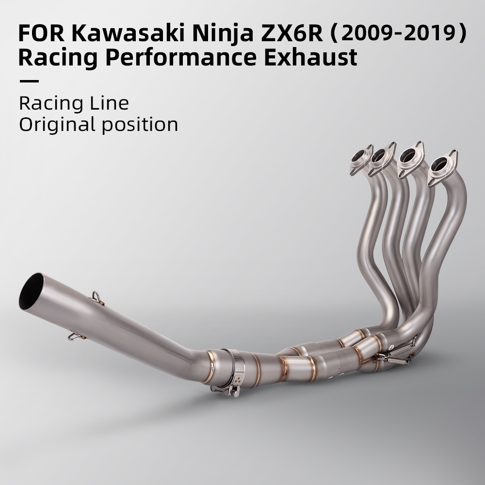 for kawasaki zx6r 636 ninja zx6r 2009-2019 Stainless steel full exhaust ...