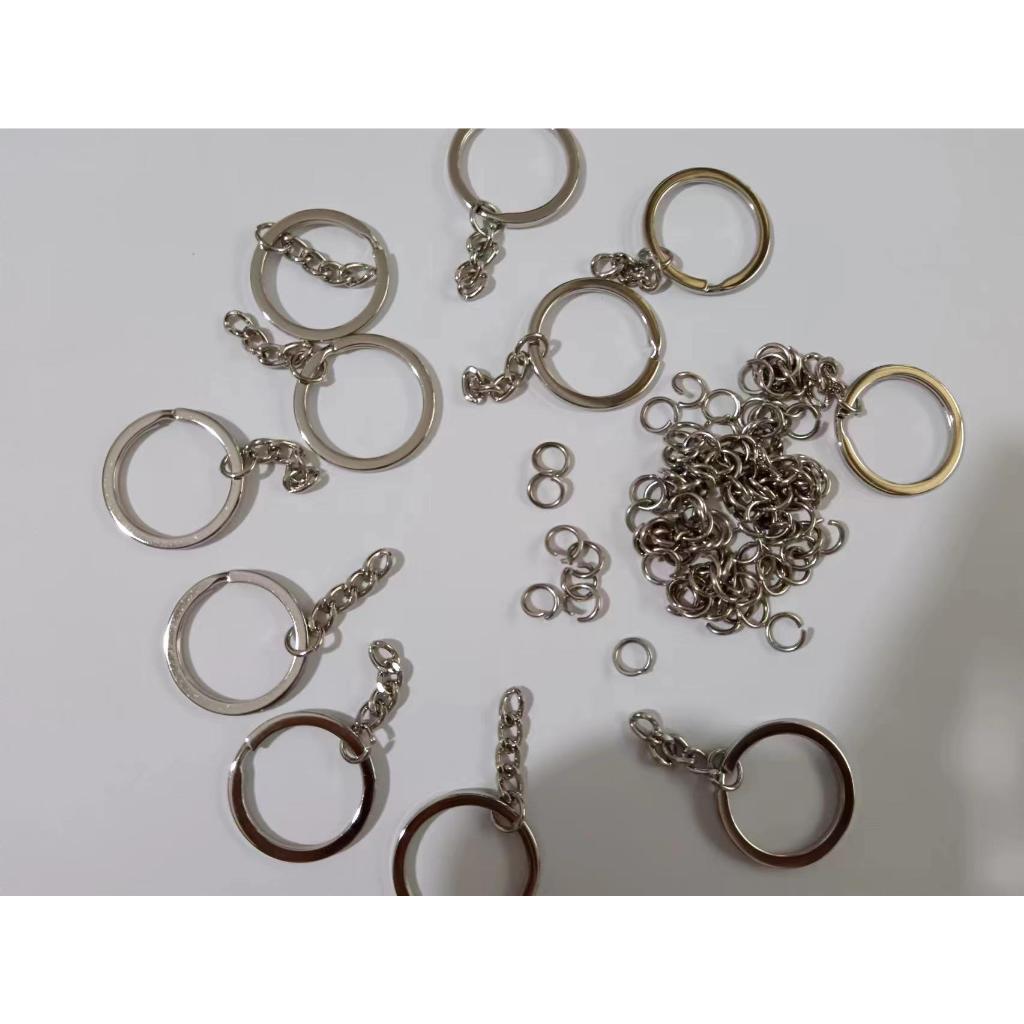 Keychain keyring 2.8cm long chain 100pcs | Shopee Philippines
