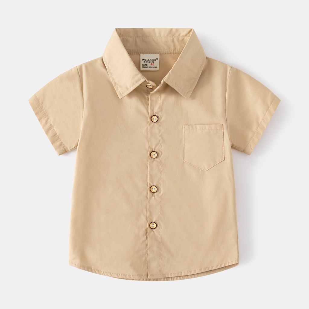 Soffny Boys Formal Shirt Short Sleeve Casual Regular Baby Boy Shirts Baby Shirt  Kids Polo Kids Shirt Boy Shirt | Shopee Philippines