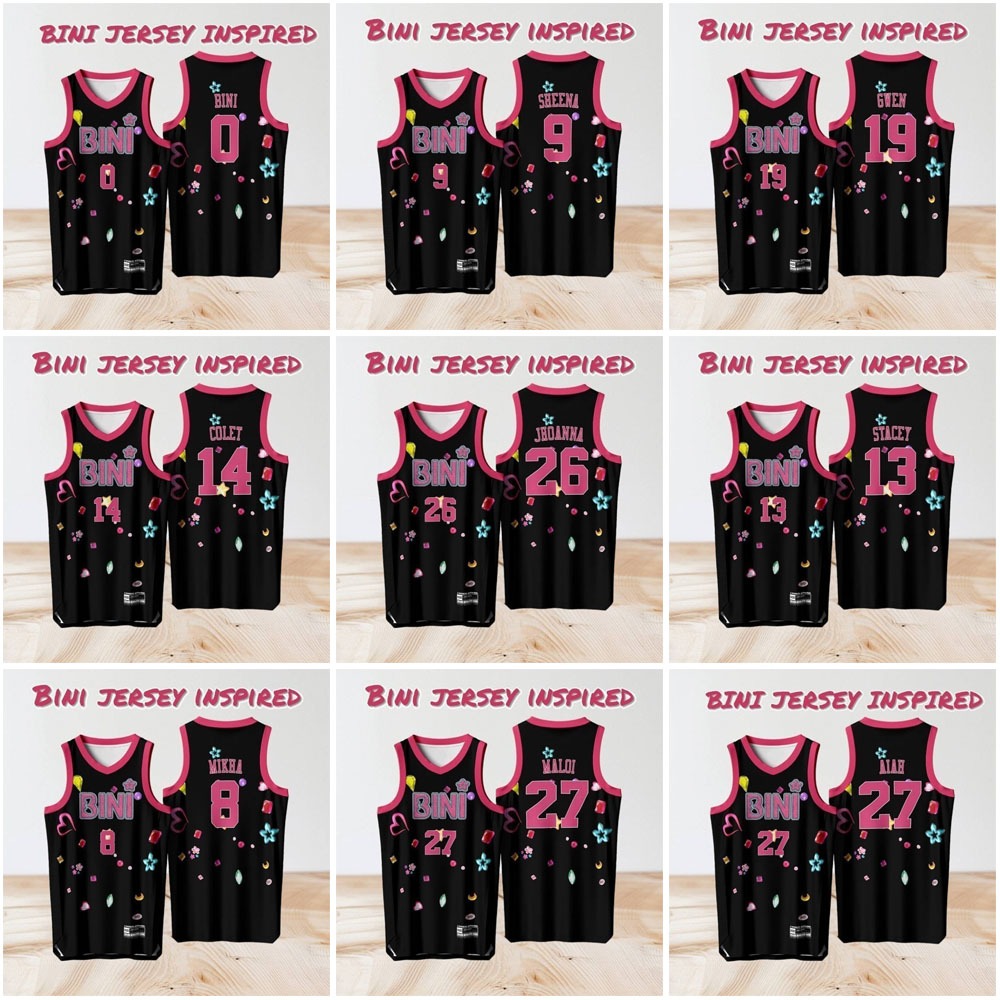BINI JERSEY INSPIRED BASKETBALL JERSEY FREE CUSTOMIZED NAME AND NUMBEE ...