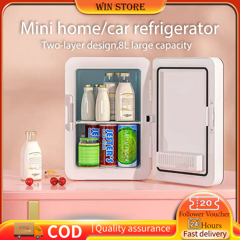 8L Car Mini Refrigerator Skin Care Products Beauty Refrigerator