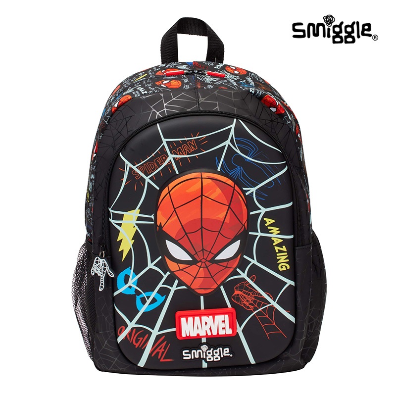 New Smiggle MARVEL Backpack Boys backpack for primary Children Stationery box Water bottle Shopee Philippines