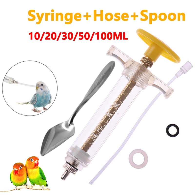10/20/30/50/100ML Parrot feeder bird feeder Baby bird feeding ...