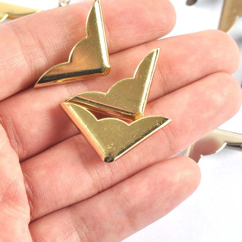 50pcs 22x22x4mm Antique Metal Book Scrapbooking Notebook Albums Menus ...