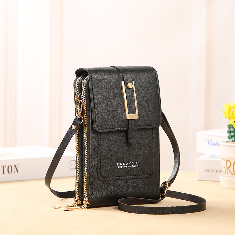 Anti-Theft PU Leather Bag Touch Screen Small Cell Phone Purse Wallet for  Women RFID Block Crossbody Bags