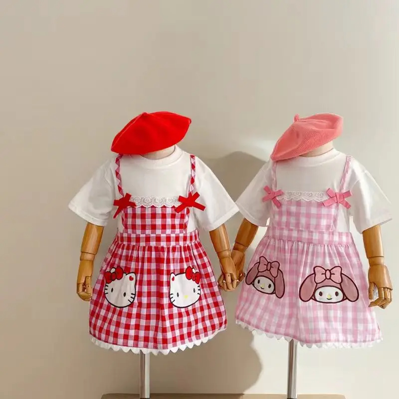 2024 Summer Sanrio Children Clothing Baby Girls Cartoon Hello Kitty ...