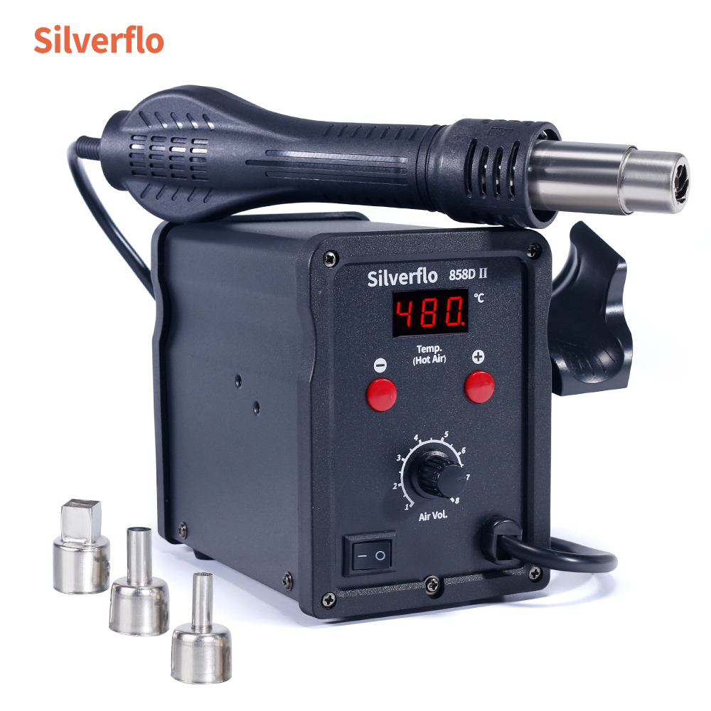Silverflo 858D-II Hot Air Rework Station 700W Heat Gun Station With ...