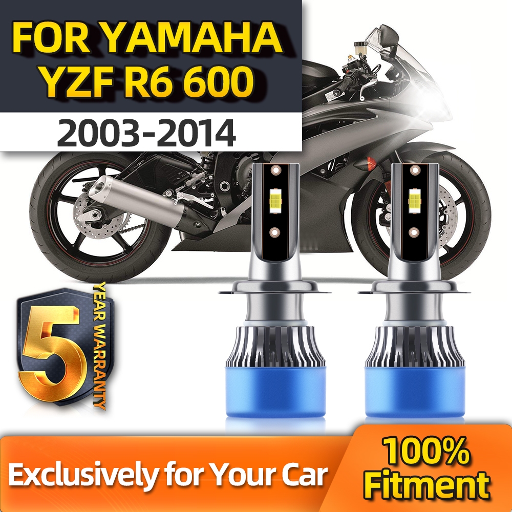1Pair 20000LM 6000K 70W Motorcycle LED Shine White 12V H7 High Low All ...