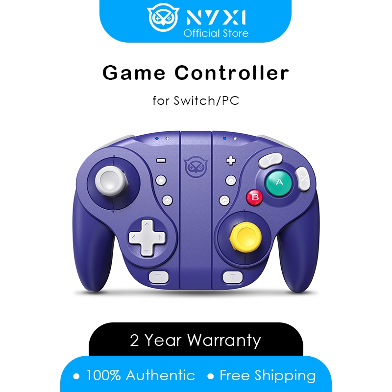 NYXI Wizard Bluetooth Gaming Controller Wireless Gamepad Purple Joypad ...