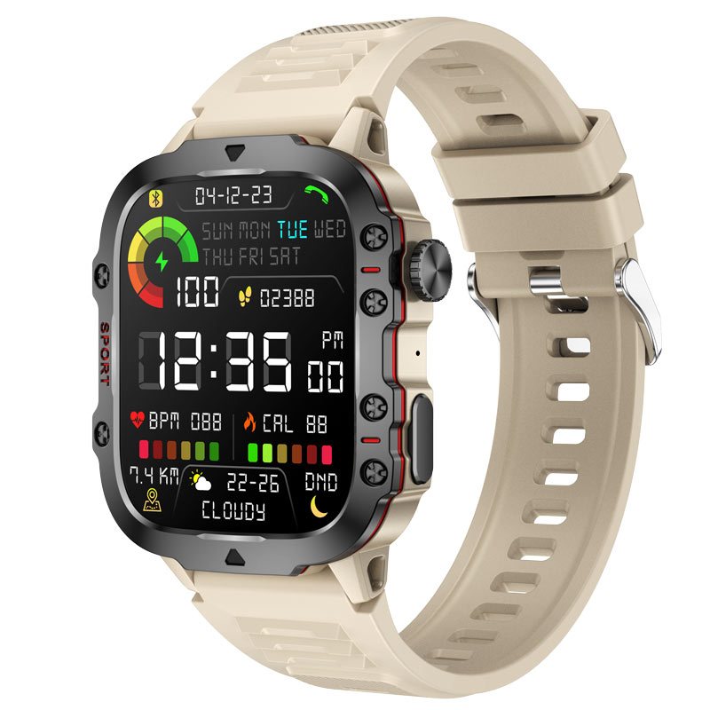 NORTH EDGE 3ATM waterproof smartwatch anti fall men s sports smartwatch blood oxygen measurement sleep monitoring Bluetooth music playback 420mAh battery long standby Shopee Philippines