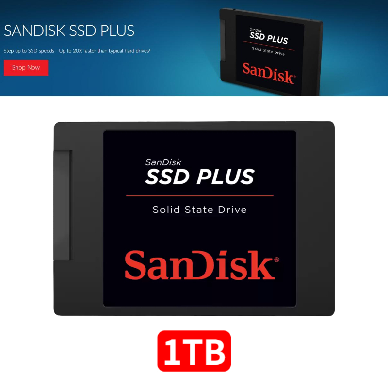 SanDisk SSD PLUS 1 TB Solid State Drive - offers 2.5