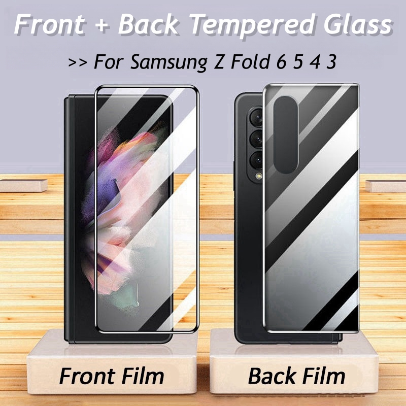 1 Set Tempered Glass Film For Samsung Galaxy Z Fold 6 5 4 3 5G Full ...