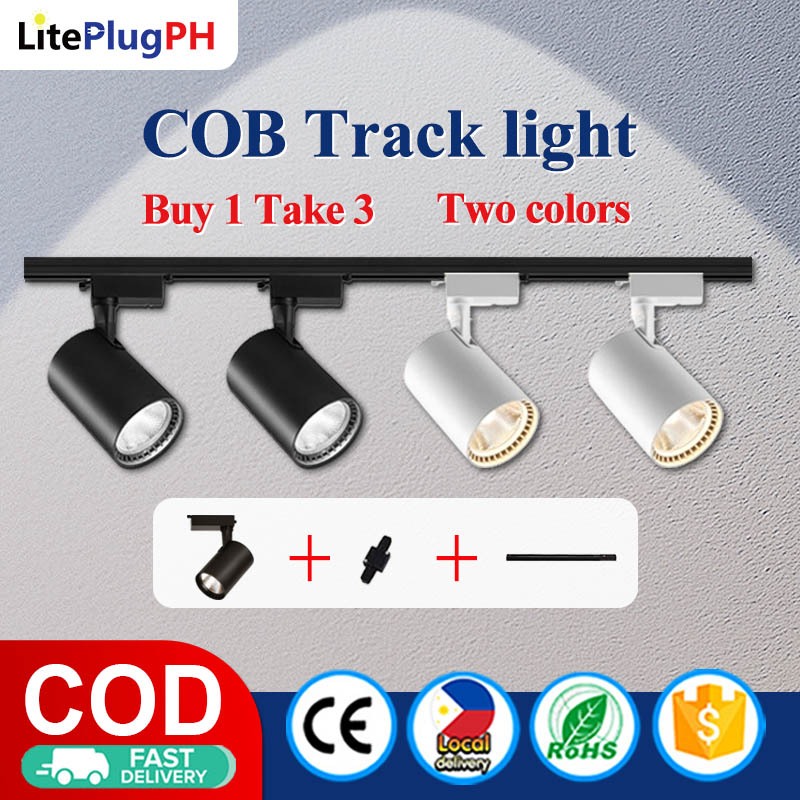 LP Track Light Spot Light Led White and Black Spotlight Rail Light for ...