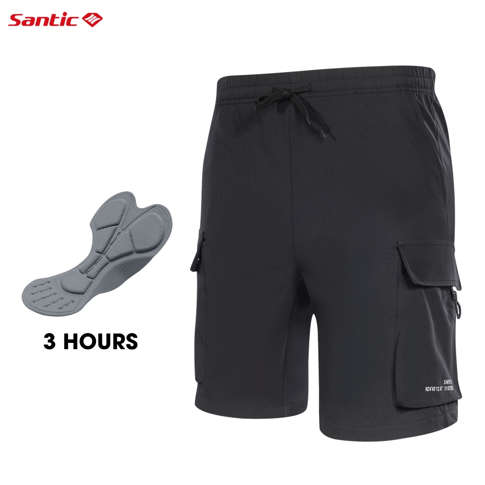 Bike Shorts Men With Padding Santic Men Cycling Shorts 4D Padded