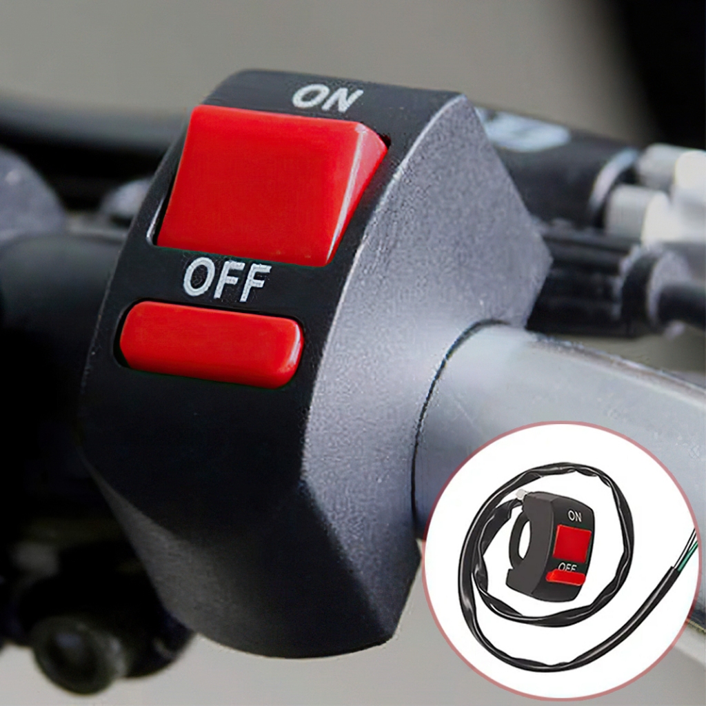 Motorcycle Switch for 22mm Handlebar Mount Motor Scooter Headlight Horn ...
