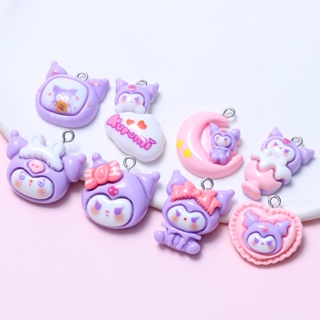 4Pcs Cute Animals Cat Rabbit Charms Resin Smiling Face Heart Love ...