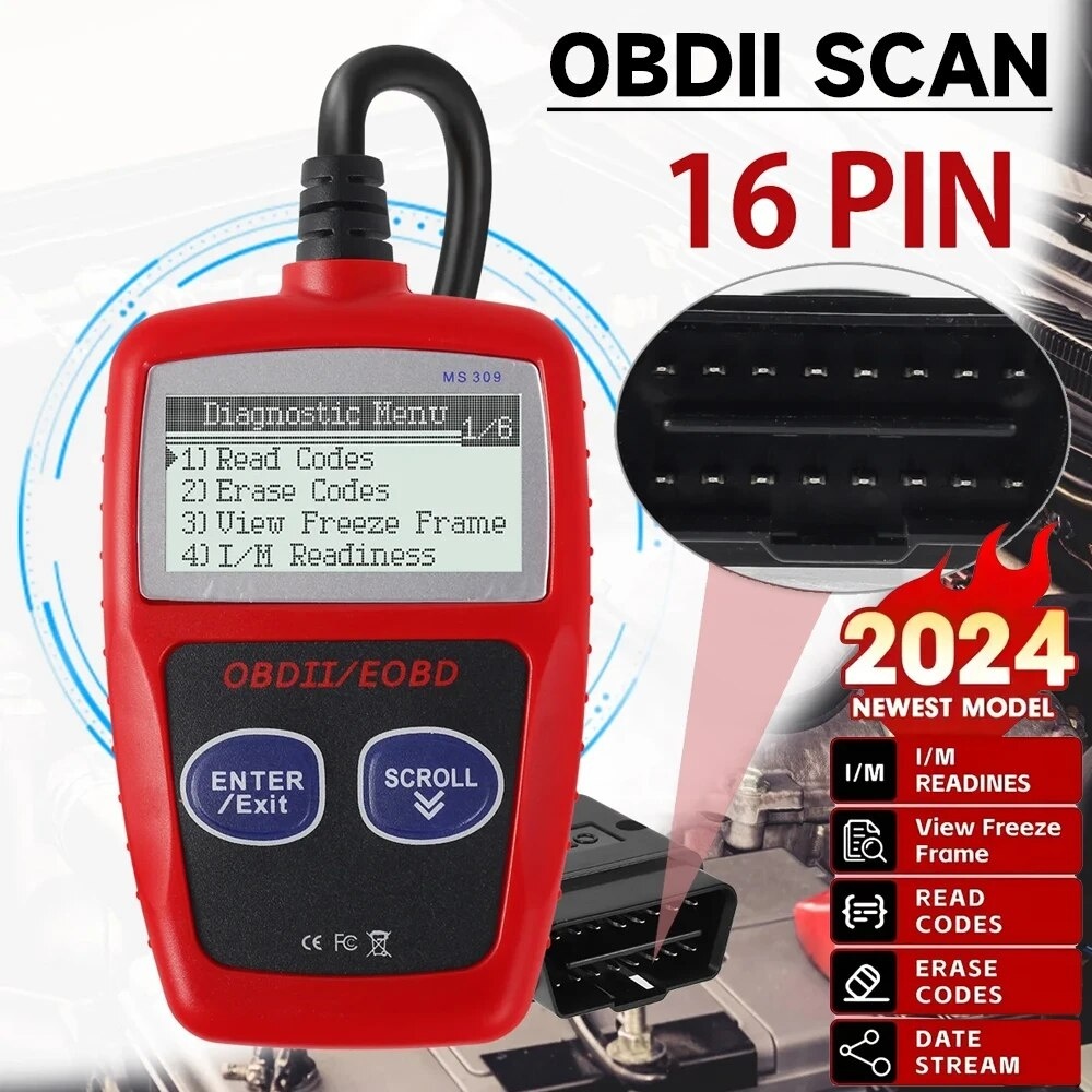 MS309 Car Fault Code Reader Accurate Engine Diagnostic Scanner ...