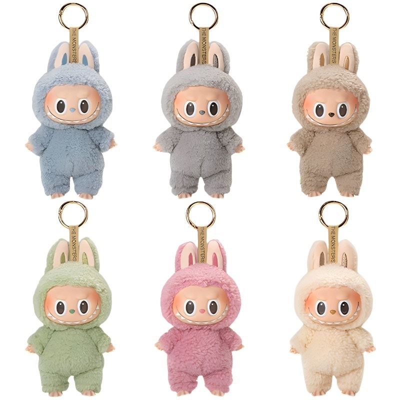Popmart labubu Heart Macaron Series Mystery Box Vinyl Face Plush Doll ...
