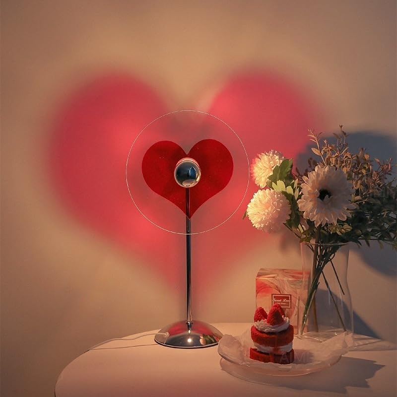 AIMI Love Shape Projector Lamp Led Bedroom Decorative Lamp Usb Powered ...