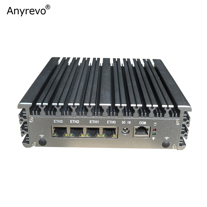 Fanless Quad Core Mini PC Intel N5100 N6000 J5040 with 4 x Intel i226 2 ...