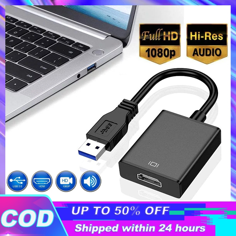 Cable Hdmi Adaptador De Video Hdmi A Usb 1080P HD Portable