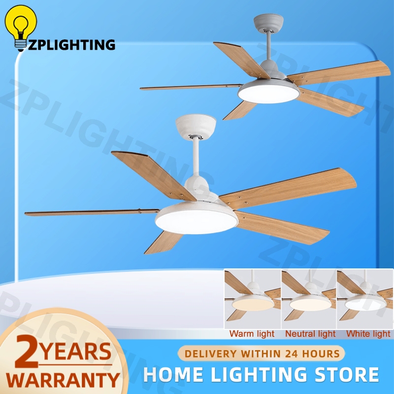 Ceiling Fan Light Modern Design Wood Ceiling Fan With Light 6 Speed Tri ...