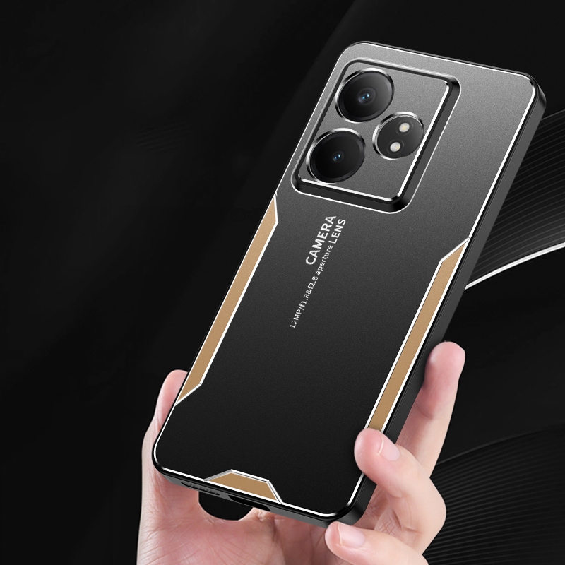 Realme GT 6 6T 5G RealmeGT6 GT6 Hard Case Shockproof Bicolor Metal Anti ...