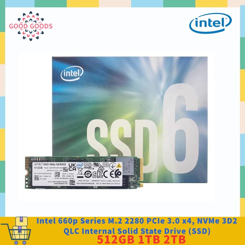 Intel 660P/670P Series M.2 2280 512GB 1TB 2TB PCIe 3.0 x4, NVMe 3D2 QLC