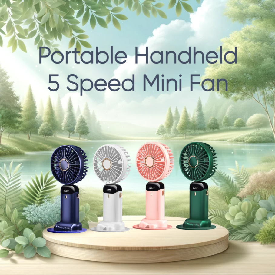 [COD available] Portable 5 Speed Adjustable Handheld Cooling Mini Fan ...