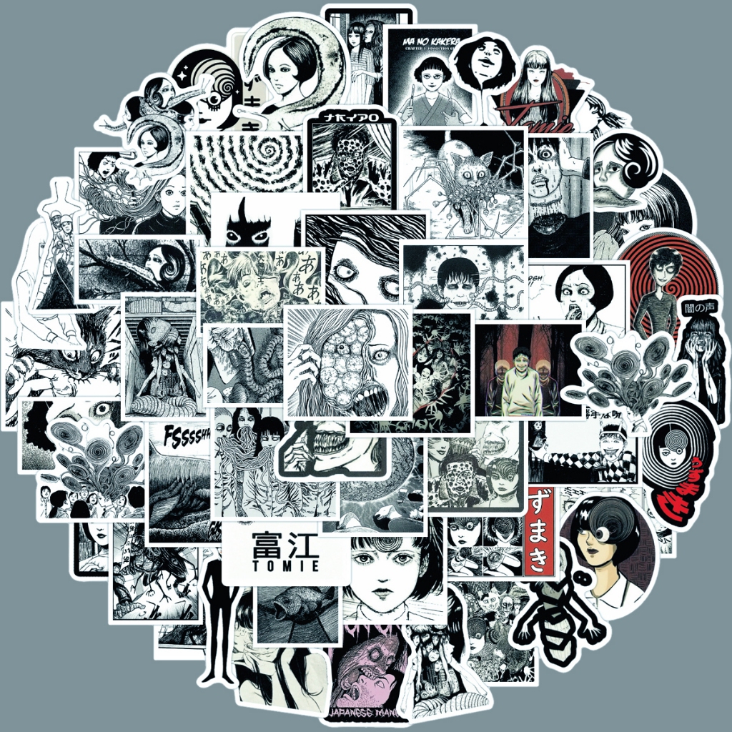 Y&P| 56pcs Japanese Junji Itou Horror Comics Tomie Waterproof Stickers ...