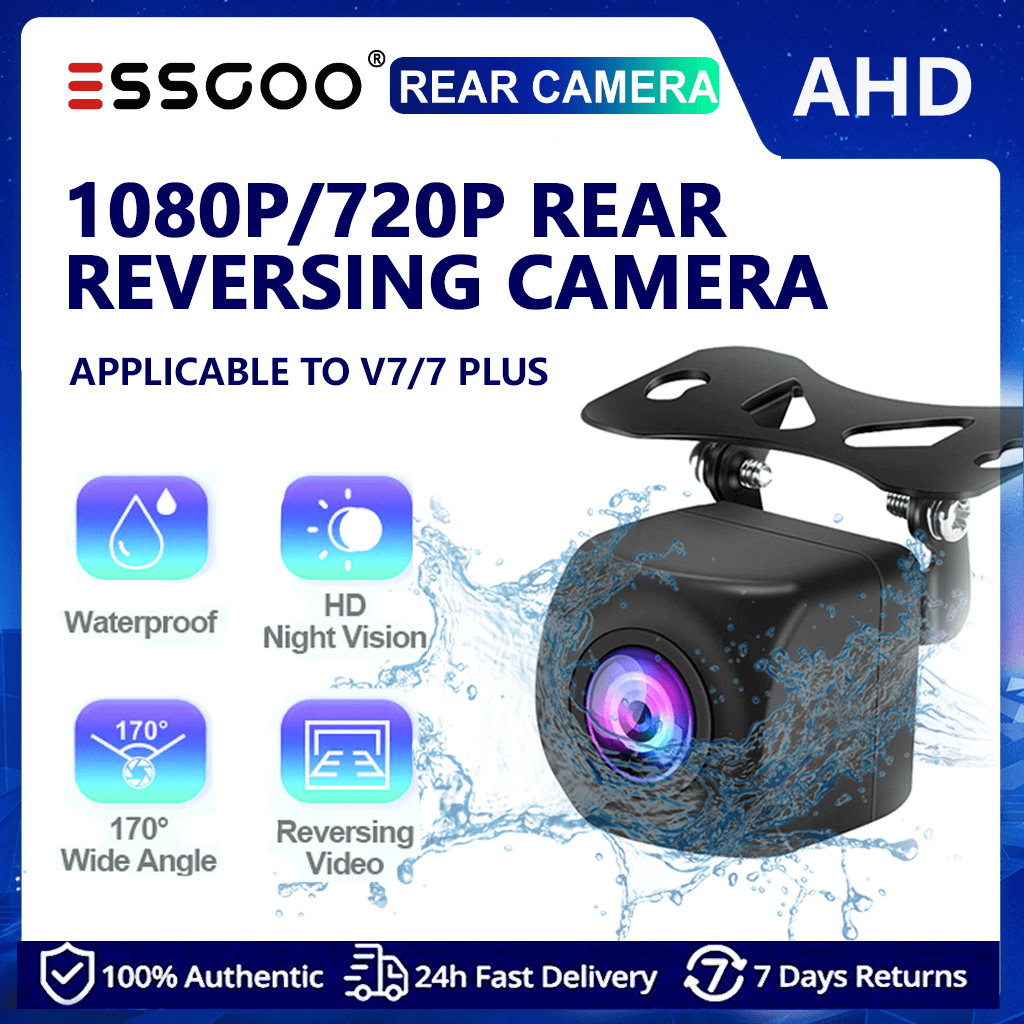 ESSGOO Universal rear view camera clear HD 720P/1080P night vision ...