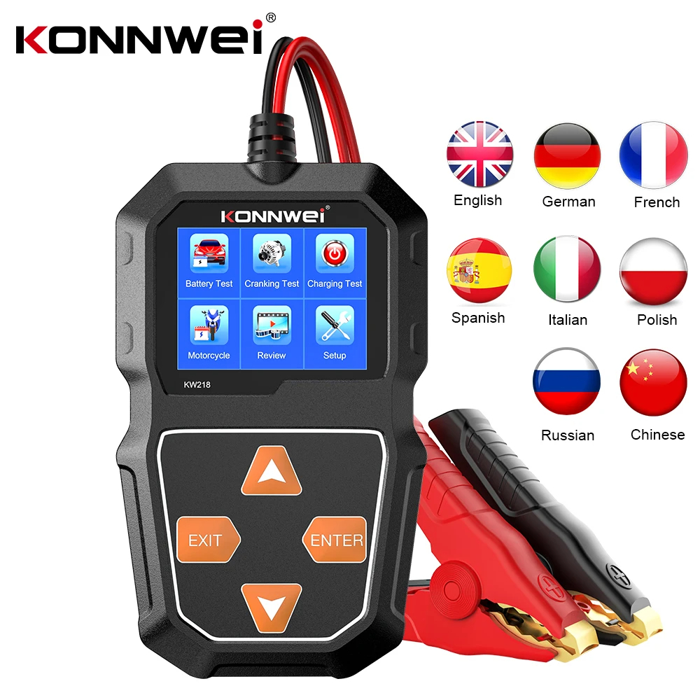 Konnwei Kw Car Motorcycle Battery Tester V V Battery System