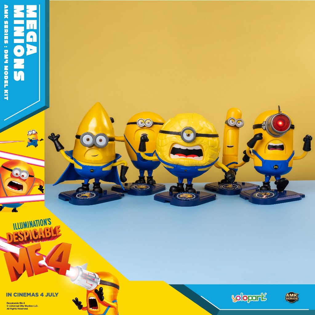 YOLOPARK AMK Series Despicable Me 4 Minions Model Kits Mega Jerry ...