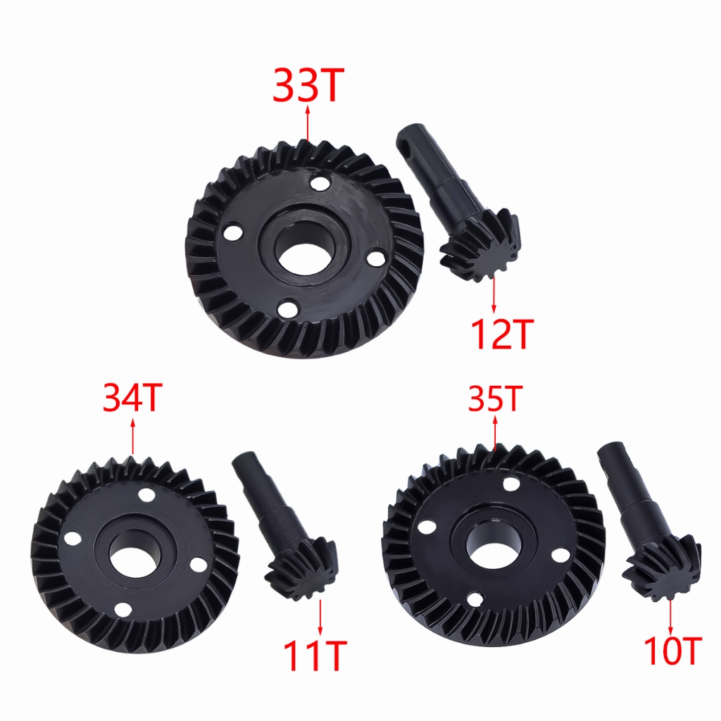 1 Set Metal Underdrive Differential Axle Steel Helical Gears 35T/10T ...