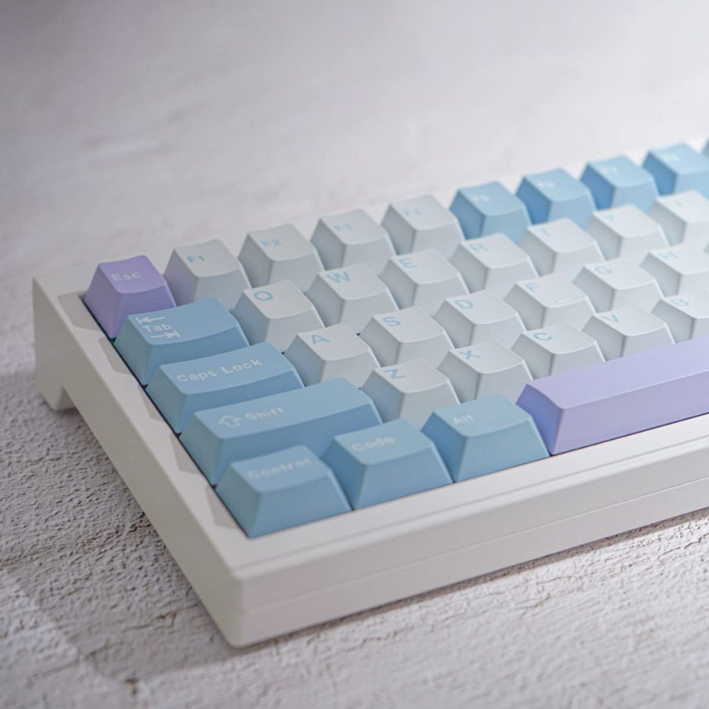 172 keys Cherry Profile Double Shot YMK Dreamland PBT Keycaps Blue ...