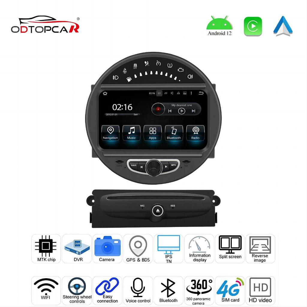 Mini Cooper Apple CarPlay Android 13 Car Screen Android Auto Upgrade