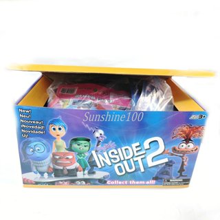 24Pack/Set Inside Out 2 Cartoon Model Doll With Figure Card Anime Model ...