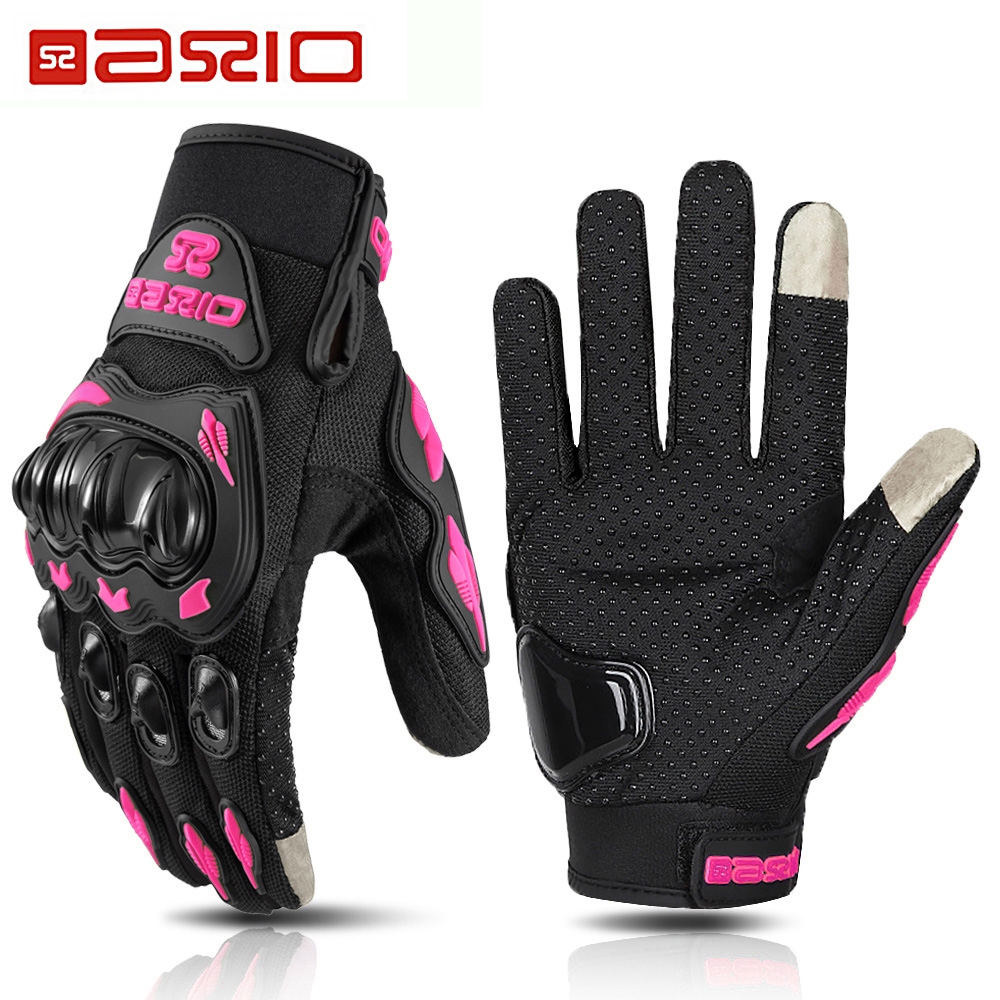AXIO Motorcycle Gloves For Women Summer Breathable Full Finger Touch ...
