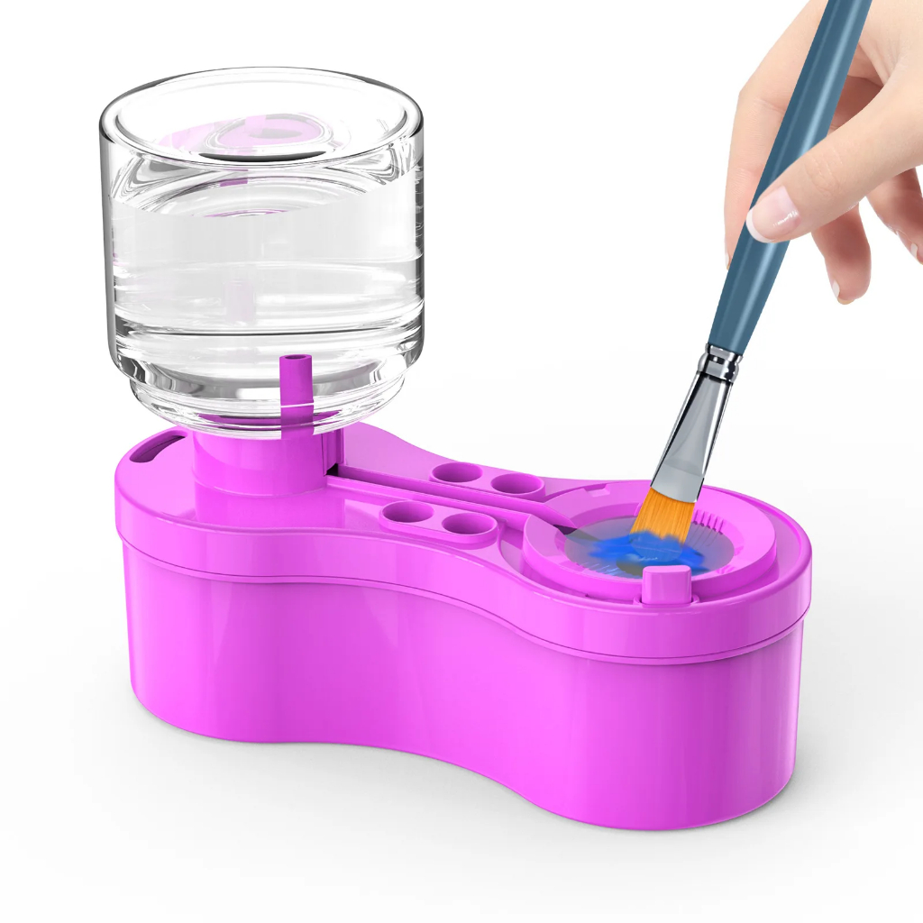 1Pc New Paint Brush Cleaner With Drain Button Automatic Water ...