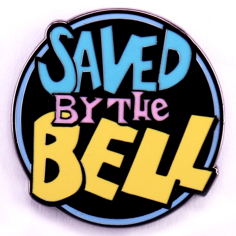 Saved by the Bell Logo Hard Enamel Pin American Television Sitcom Badge ...