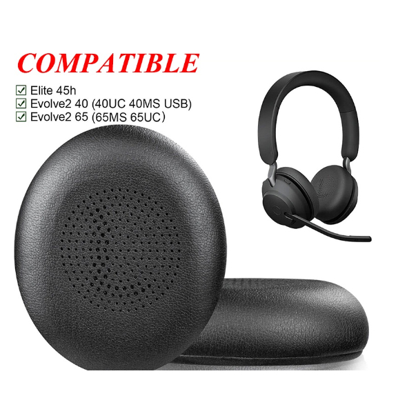1 Pair Ear Pad for Jabra Elite 45h Evolve2 65/UC 40/MS Headphone Earpads Cushion Sponge Headset Earmuffs | Malaysia