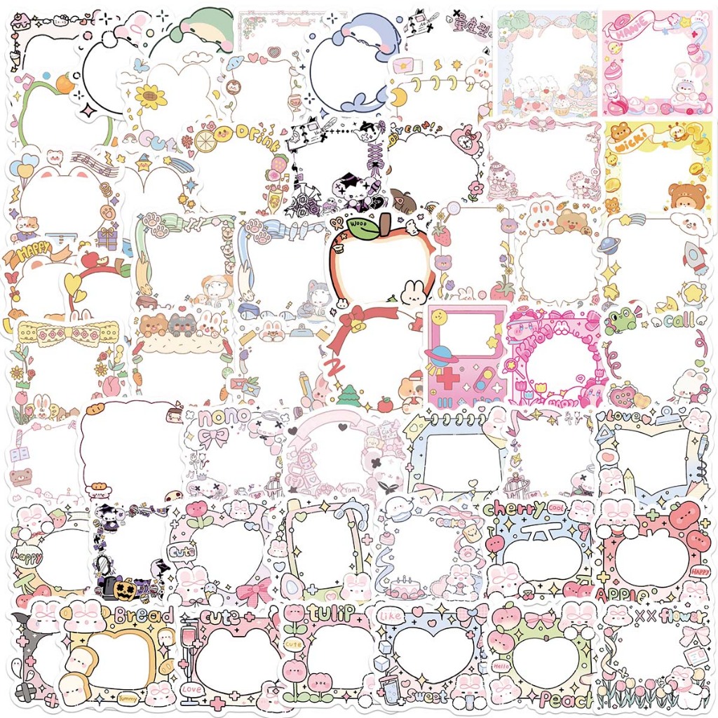 60 pcs Avatar frame stickers Graffiti Cartoon Skateboard Waterproof ...