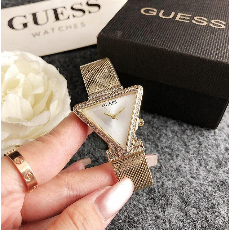 Guess New Product Ladies Diamond-Inlaid British Movement Stainless ...