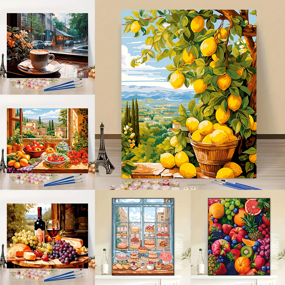 DROFE / Paint By Numbers / Food&Drink / Digital Oil Painting by numbers ...